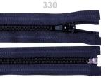 Reißverschluss spiralförmig 5 mm, 30 cm für Jacken, teilbar, Dunkelblau
